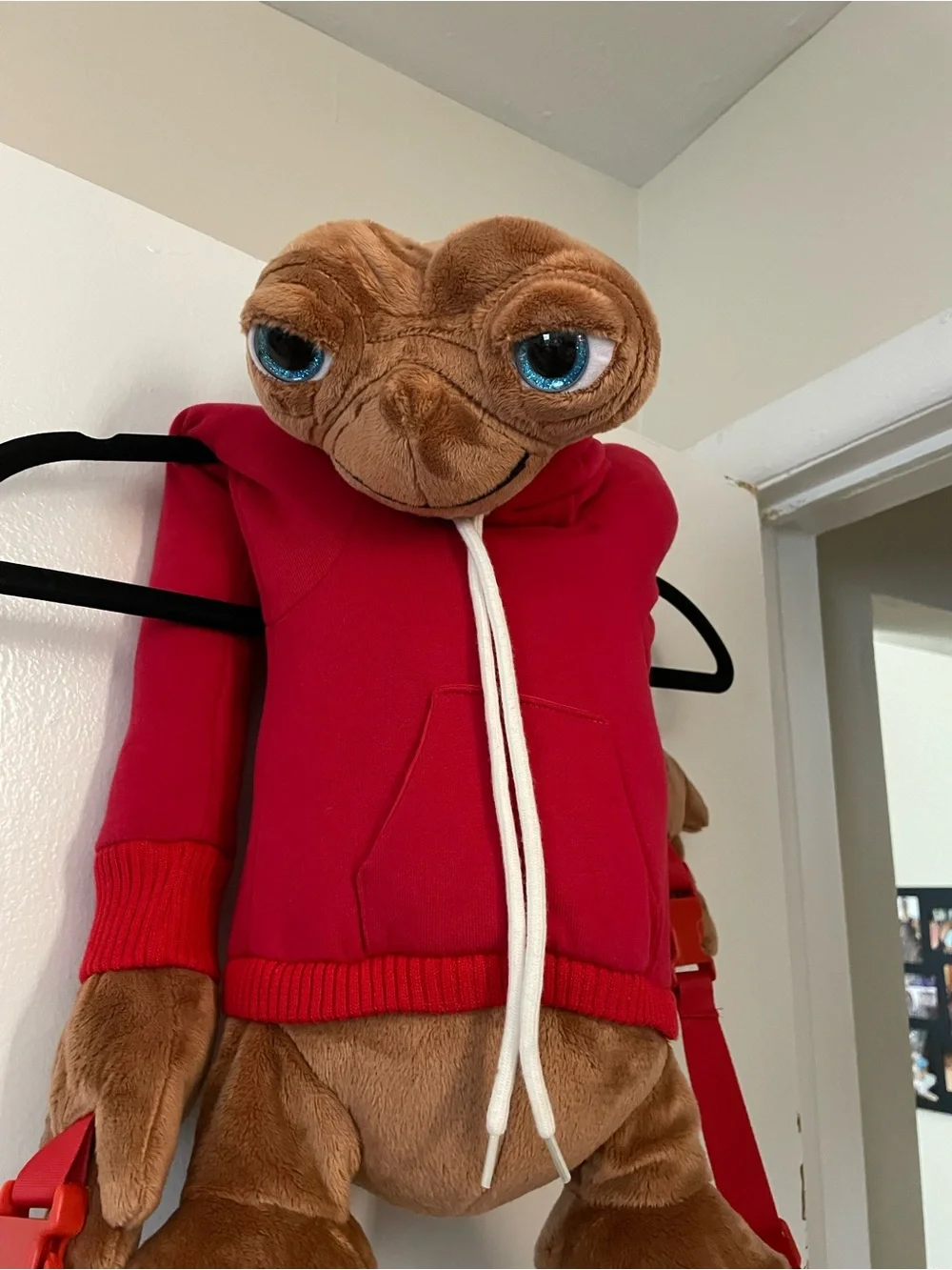 E.T. Plush Backpack in Red Hoodie